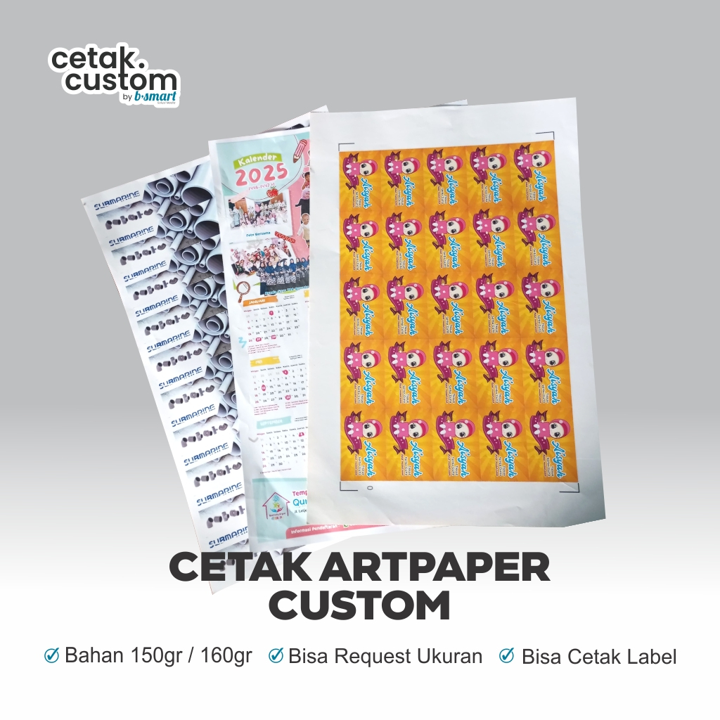 

CETAK ARTPAPER CUSTOM | LABEL | A3 | ARTPAPER | FREE DESAIN