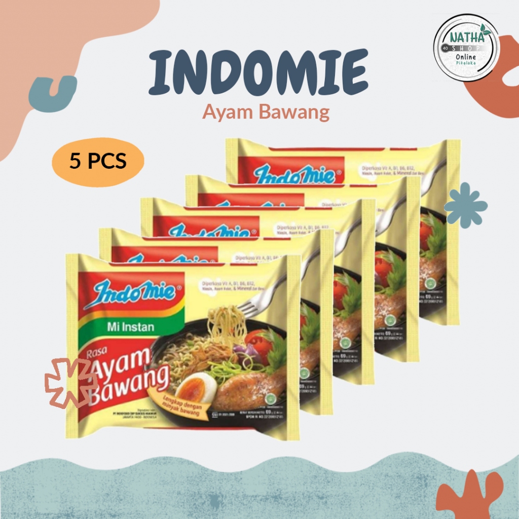 

5 Pcs - Indomie Kuah Ayam Bawang - KIRIM INSTAN BANDUNG
