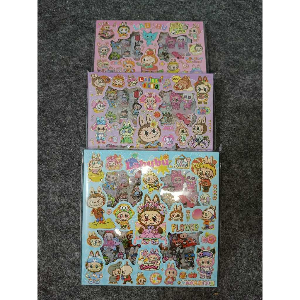 

STICKER LABUBU ISI 100PCS WATERPROOF ANTI AIR