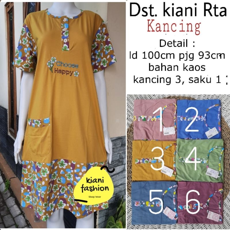 Daster kaos tidur lorita | daster ibu muda baju tidur