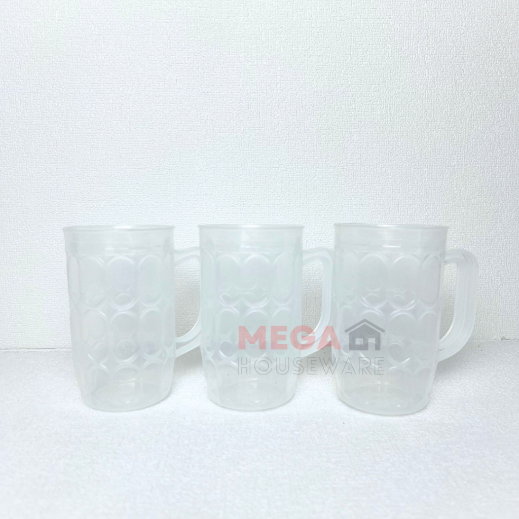 Gelas Bir Plastik / Gelas Bir Bening / Gelas Tangkai Plastik 138 Jaguar Star 12344
