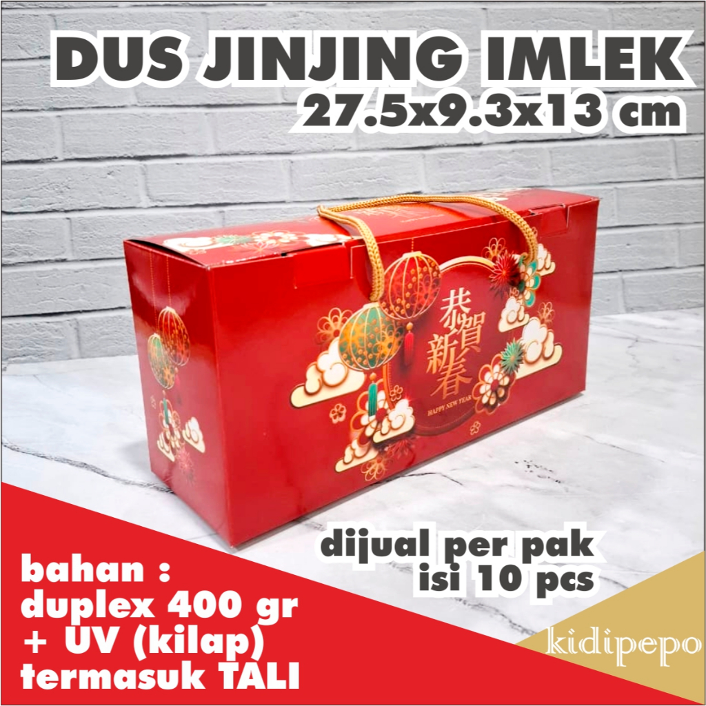 

DUS JINJING IMLEK CNY UKURAN 27.5 X 9.3 X 13 CM