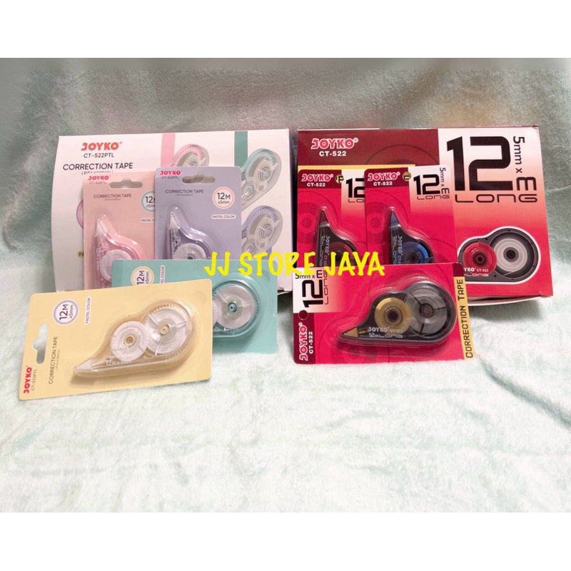 

JOYKO CT-522 5MMX12M LONG Correction Tape penghapus roll kertas besar