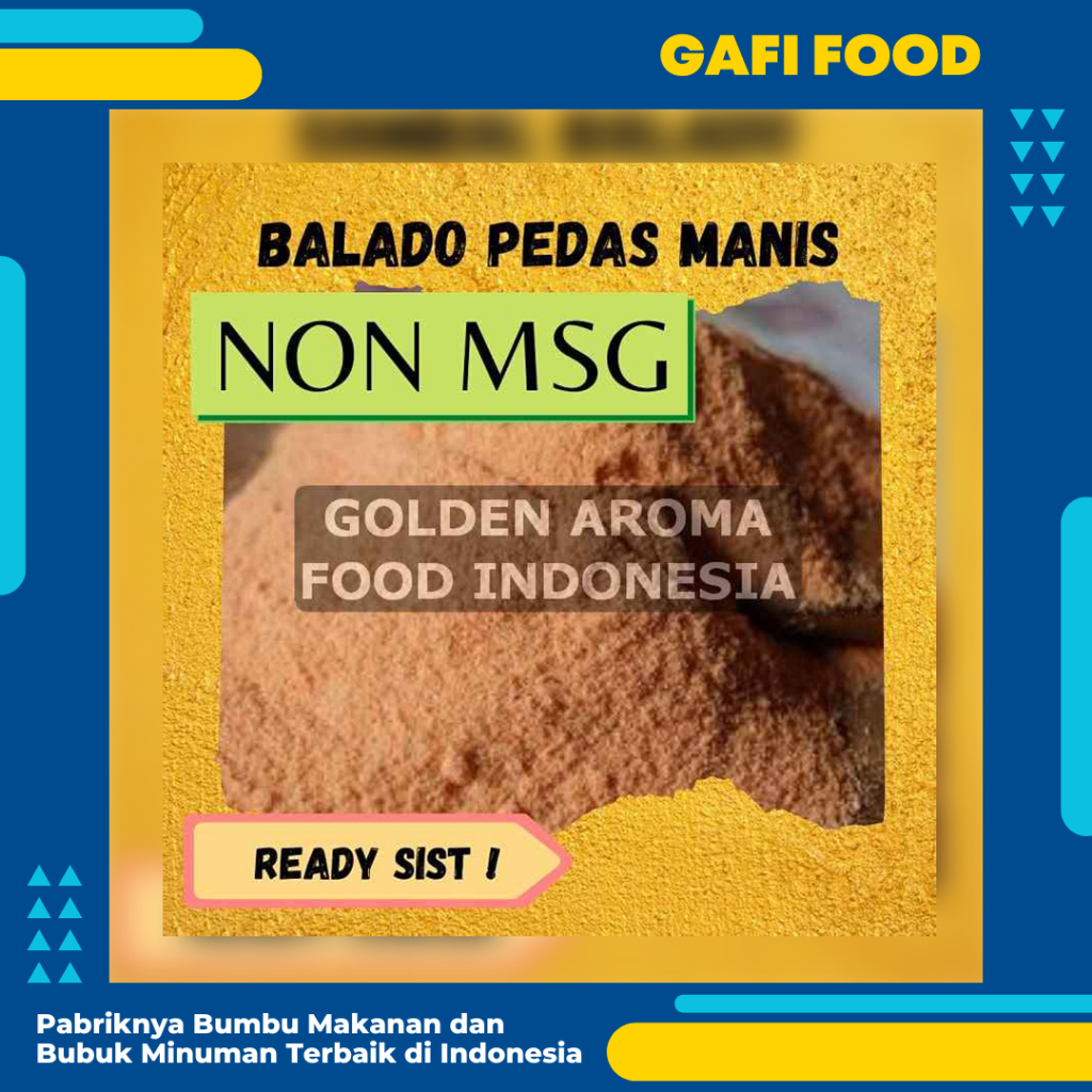 

BUMBU TABUR BALADO PEDAS MANIS NON MSG 1 KG FOOD GRADE 1Kg Bubuk Bumbu Kentang Goreng Cimol Keripik