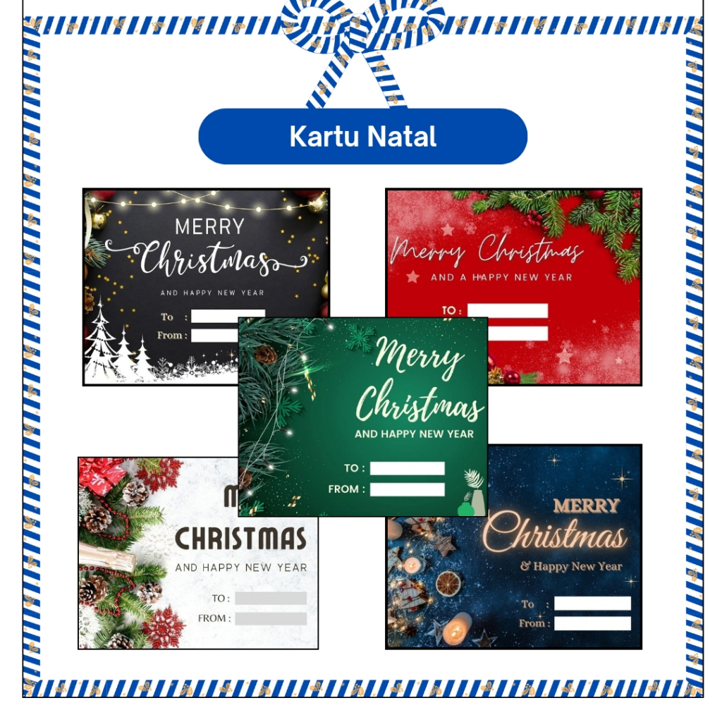 

Kartu Ucapan | Hang Tag Natal isi 10 mix Gambar