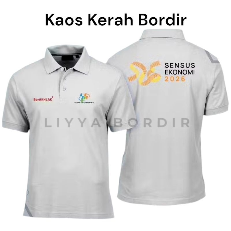 Kaos Kerah Sensu 2026 Kaos BPS SE 2026  Lengan Pendek