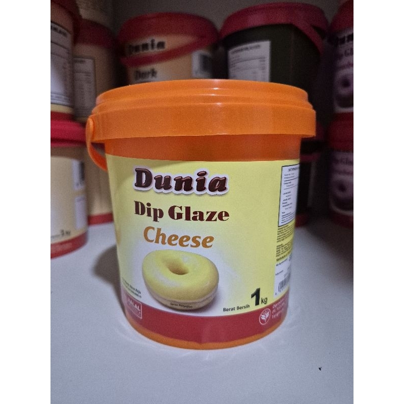 

DUNIA DIP GLAZE CHEESE 1 KG / TOPPING DONAT NEW VARIAN
