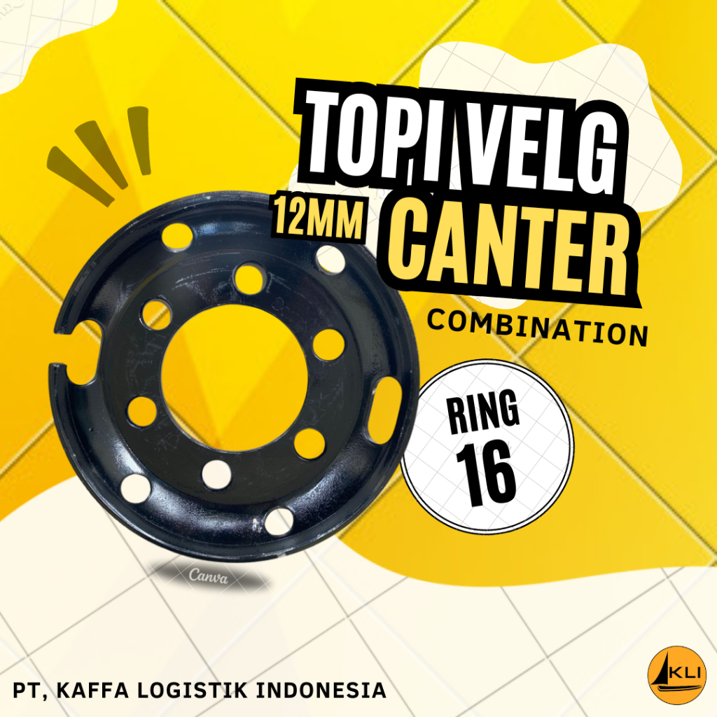 TOPI VELG TRUK CANTER / ISUZU ELF NKR 71 / NMR 71 LUBANG 6 TEBAL 12 MM LUBANG ANGIN BULAT/MERCI ( CO