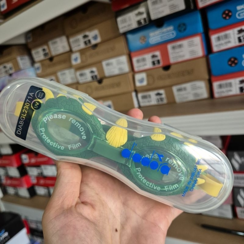 Diadora Kaca Mata Renang Anak 230 Hijau |Diadora Swimming goggles with UV Protect Green Original