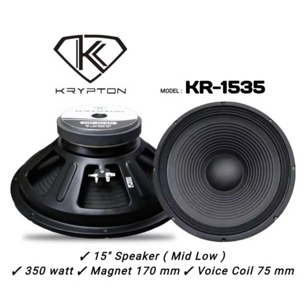 speaker komponen 15" KRYPTON KR-1535 Spull 3inch
