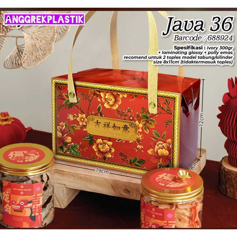 

dus box kue 2 jar imlek CNY java