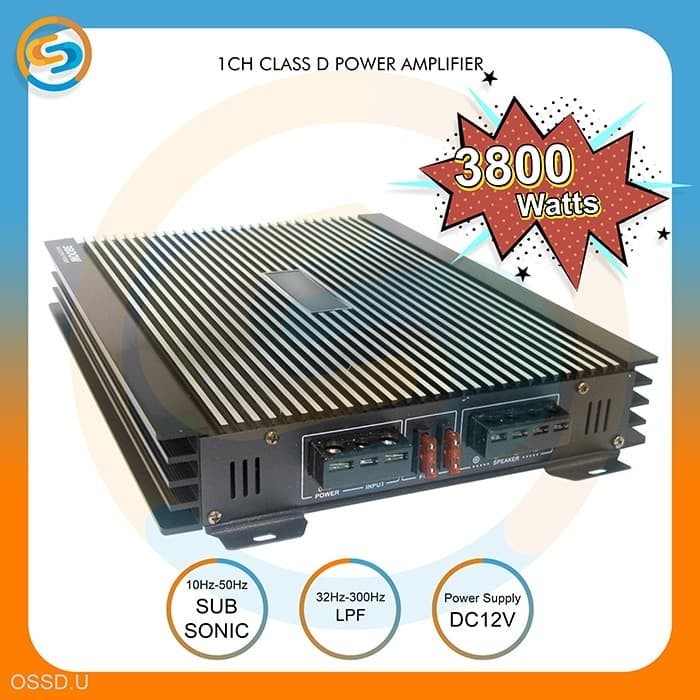 POWER 1 CHANNEL CLASS D POWER AMPLIFIER 1CH POWER MONOBLOK OSSD U