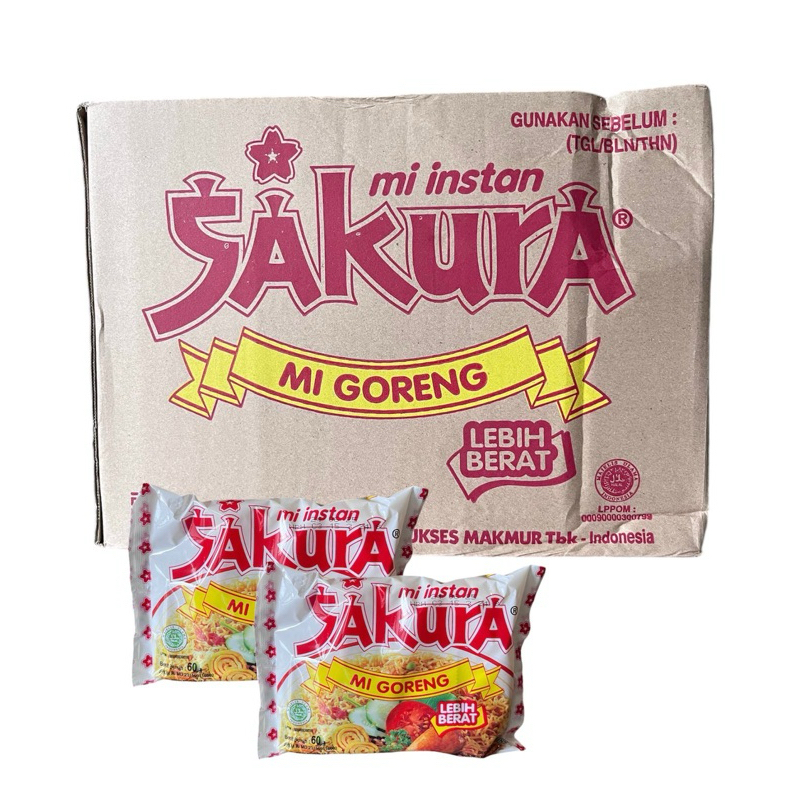 

Mie Goreng Instant Sakura 1 Karton isi 40 bungkus