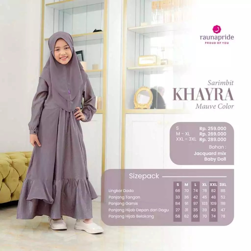 RAUNA GAMIS ANAK RGAF KHAYRA