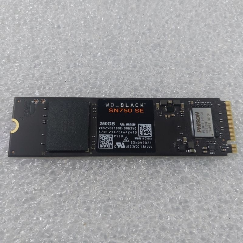 Ssd M2 Nvme 250Gb Western Digital Black SN750SE