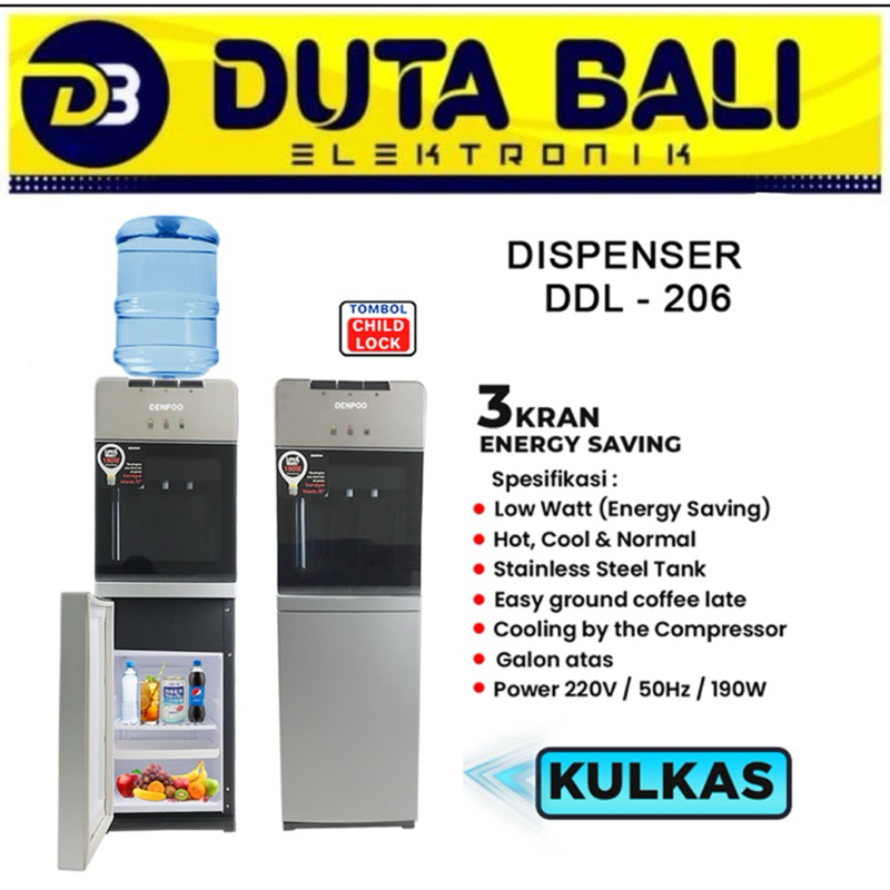 Denpoo Dispenser DDL 206 Bagian Bawah Kulkas