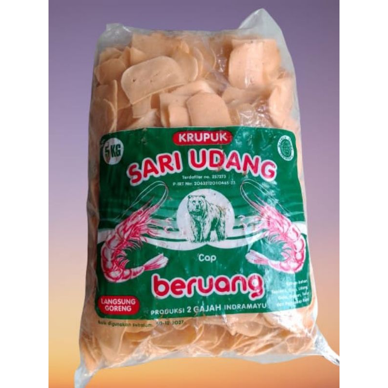 

krupuk udang kerupuk sari udang mentah isi 5 kg gurih