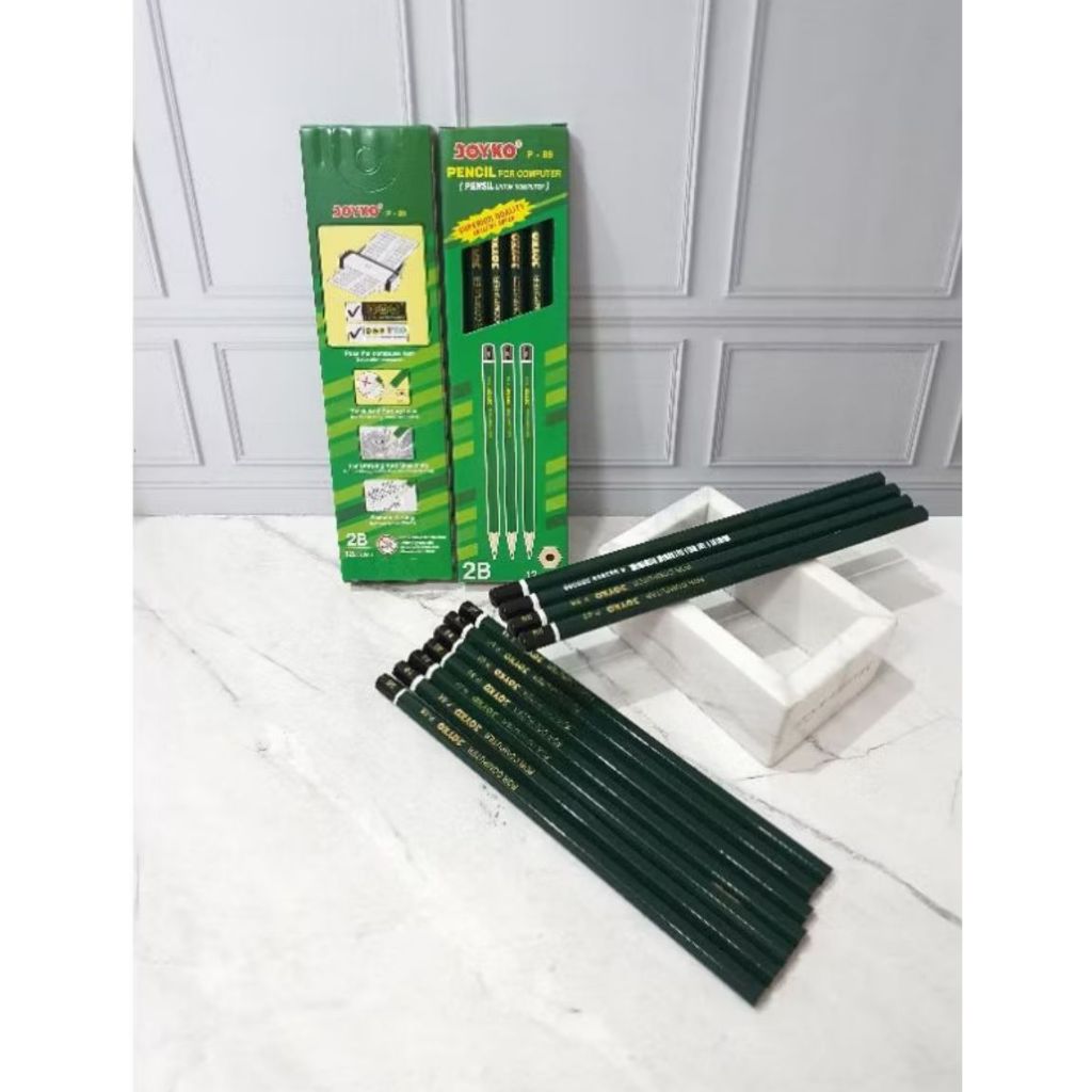 

(12pcs) Pensil Joyko 2B 1 Box Isi 12pcs P-88