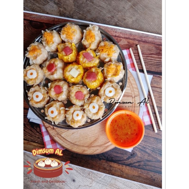 

DIMSUM SIOMAY FULL DAGING AYAM ISI 15 PCS + SAOS COCOLAN