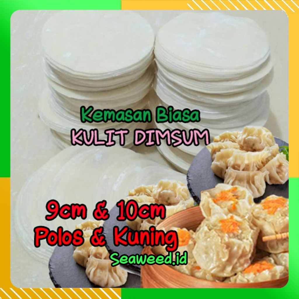 

Kulit dimsum ukuran 9cm/10cm kulit gyoza kulit siomay tipis lentur Anti lengket tidak mudah sobek