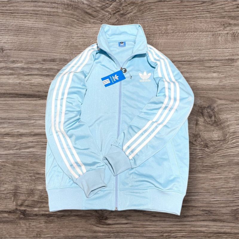 TRACKTOP ADIDAS FIREBIRD BLUE BORDIR FULL TAG LABEL CASUAL HYPE