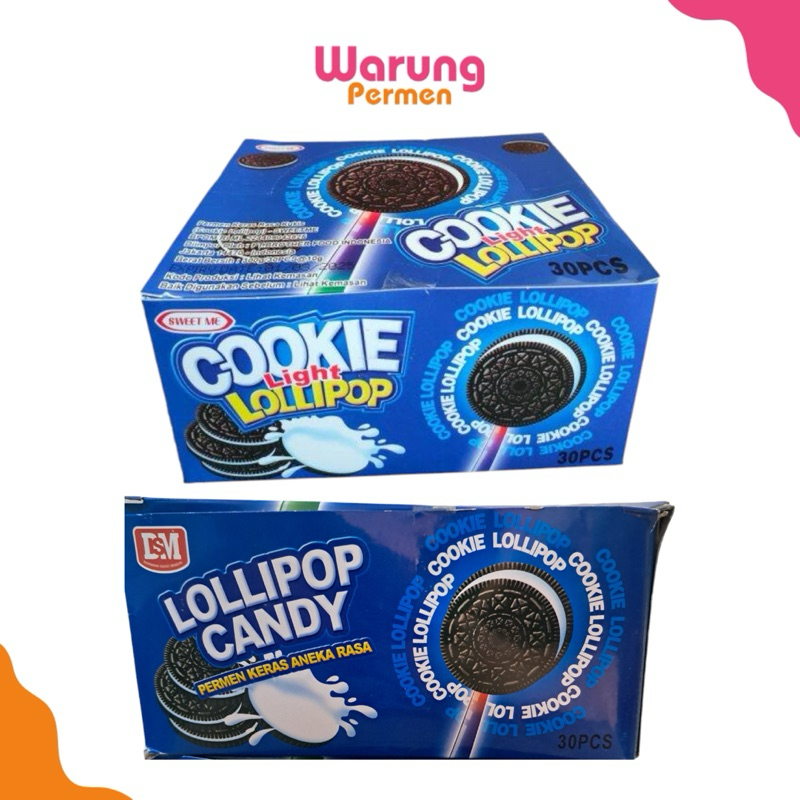 

Permen Lolipop Oreo 30 Pcs / Cookie Lollipop Candy Permen Tangkai Cookie Light Lolipop