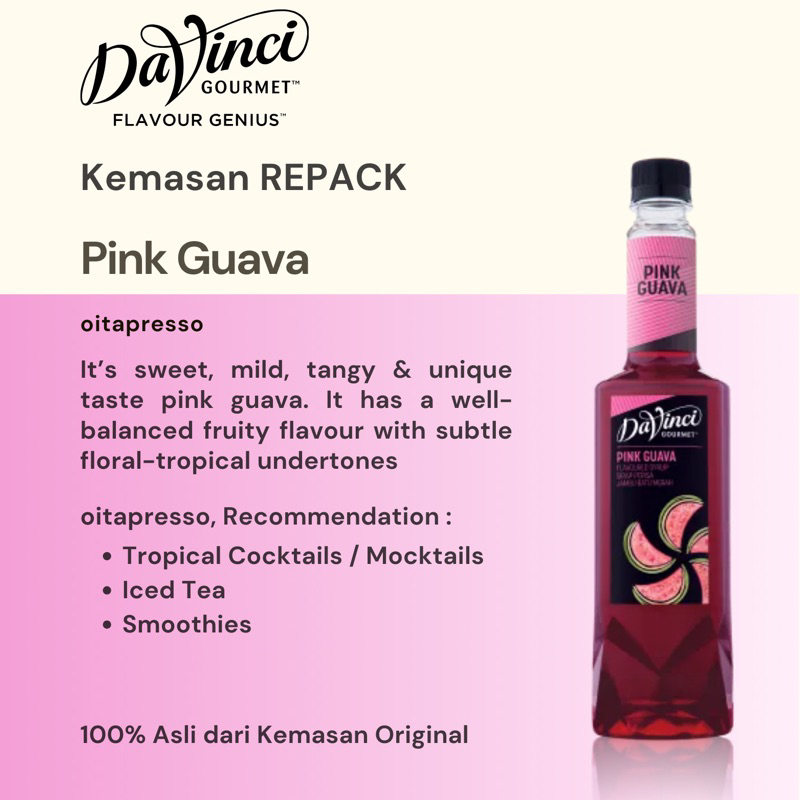 

REPACK - Davinci Pink Guava Syrup [30, 50, 100] g