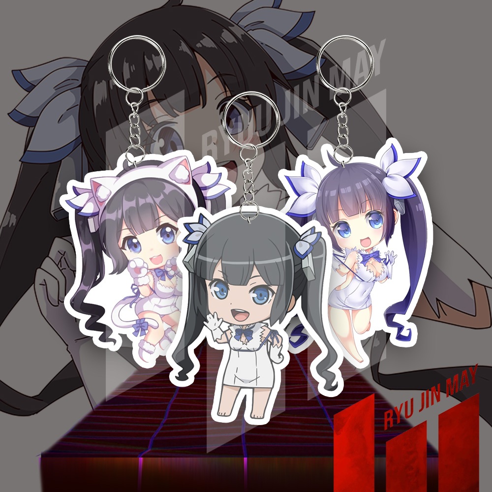 Gantungan Kunci / Keychain / Gantungan HP - DanMachi - Hestia