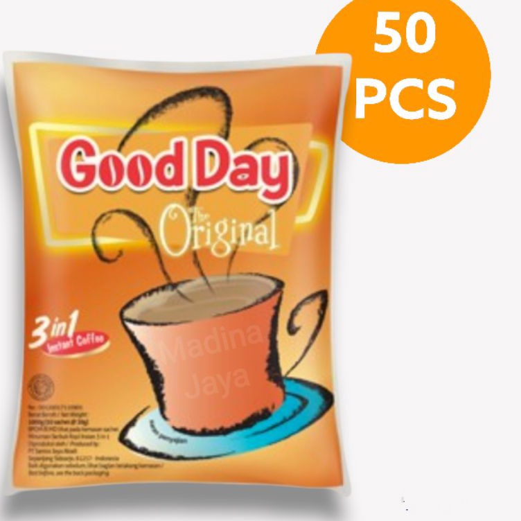 

Ready Ekonomis Good Day Kopi Instant 3 In 1 The Original 5pcs x 2g