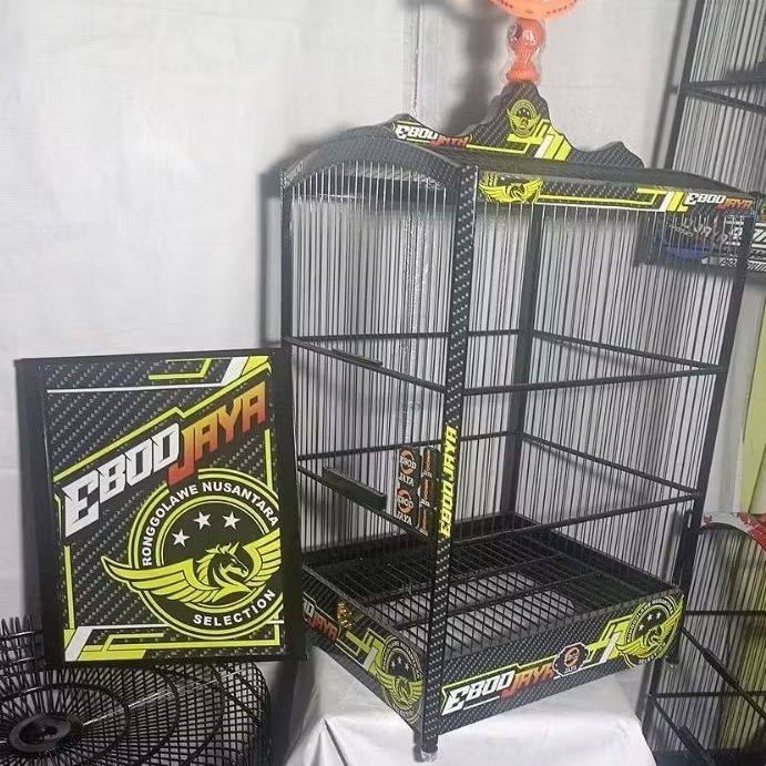 SANGKAR KANDANG KOTAK EBOD JAYA DEKAL JRUJI FIBER  RONGGOLAWE NO 2