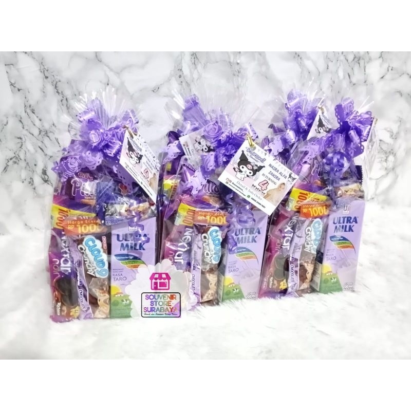 

Forcysn Paket Snack Ungu Bingkisan Snack Serba Ungu Paket Snack