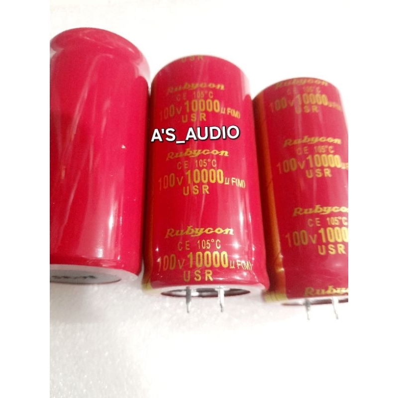 ORIGINAL Elco Rubycon 10000uf  100V USR.ELCO RUBYCON MERAH USR ORIGINAL