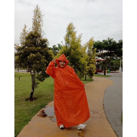 KODE R46K Jas Hujan Gamis Jumbo Muslimah