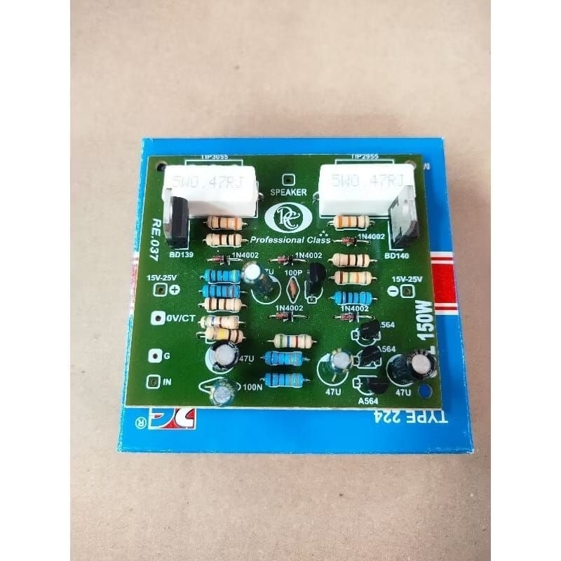 kit driver power amplifier ocl mono 150 watt driver tip41 tip42 (224)