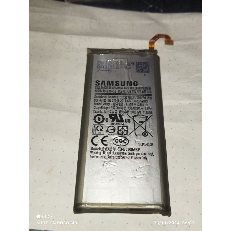 Baterai Samsung Galaxy J6 2018 ORI