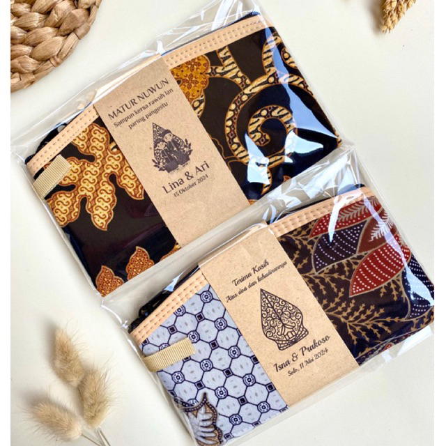 Souvenir Pernikahan Dompet Batik Uk 16x10 / Souvenir Pernikahan Murah / Souvenir Dompet Pouch / Souv