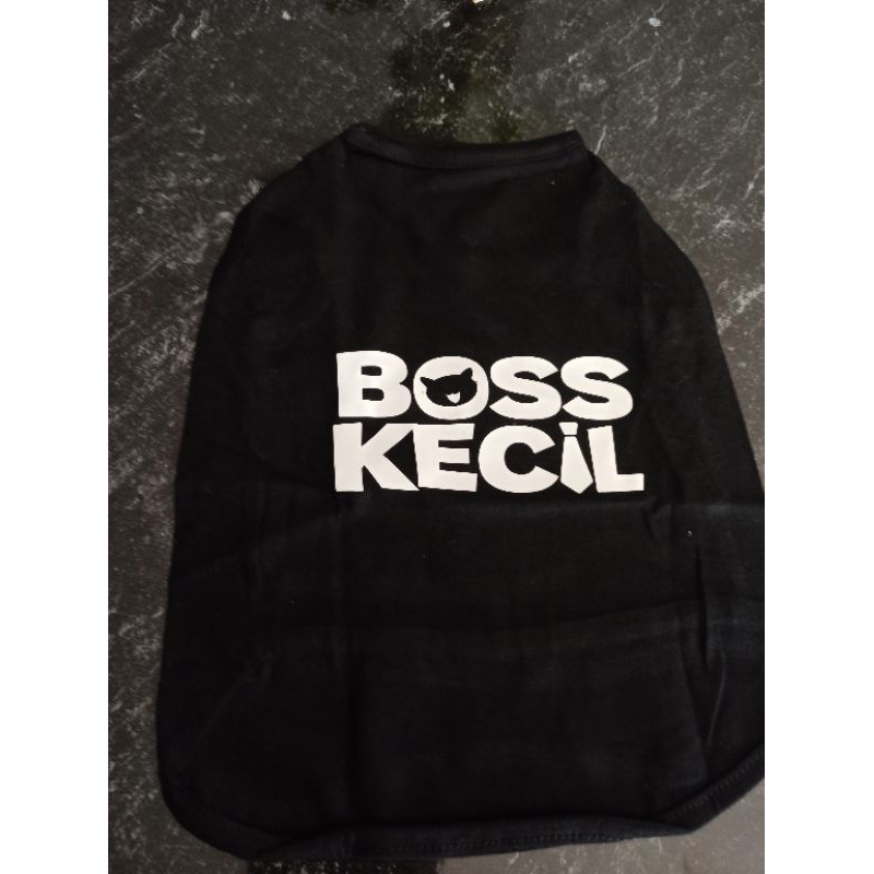 baju anjing kucing boss kecil