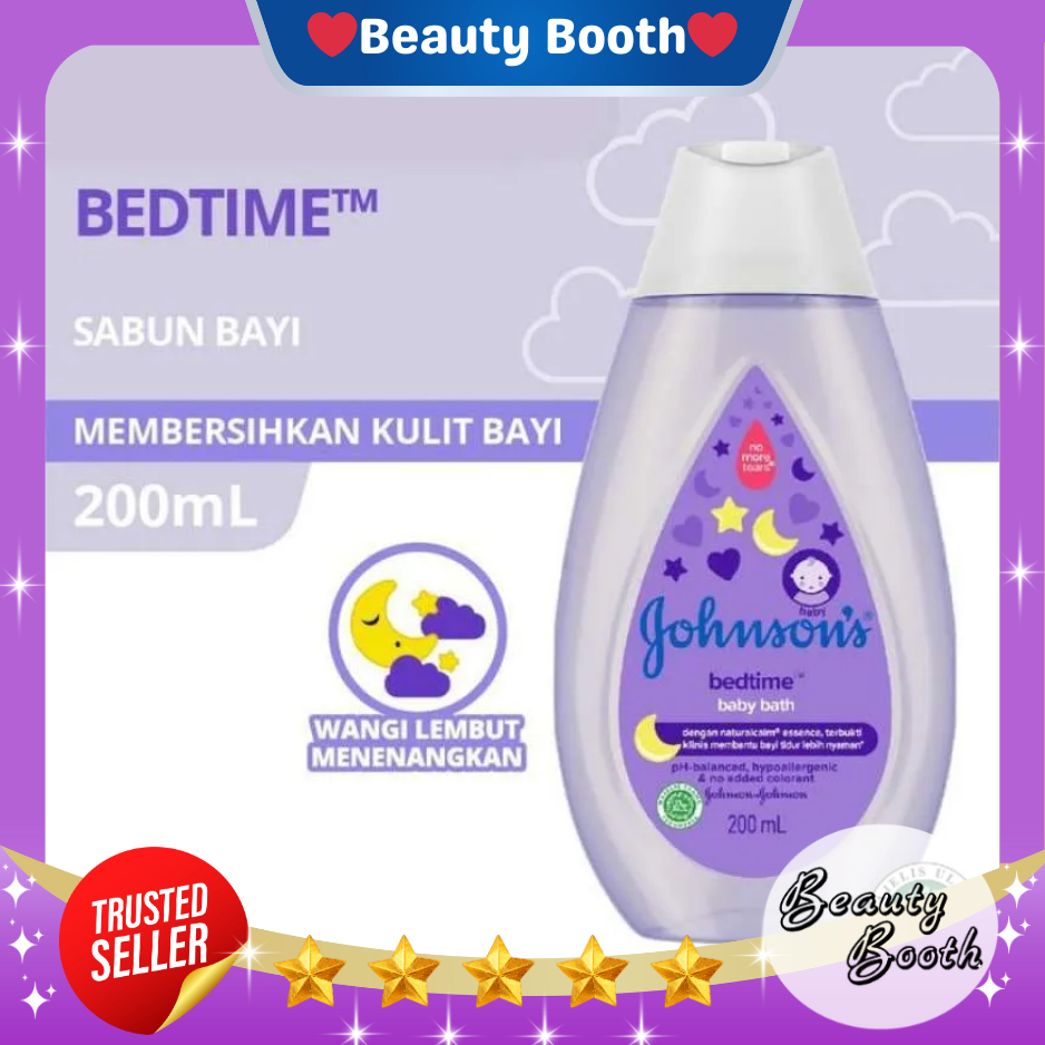 JOHNSON'S BABY Bedtime Hair and Body Baby Bath 200ml | Bed Time Lotion | Sabun Baby | Sabun Bayi - B