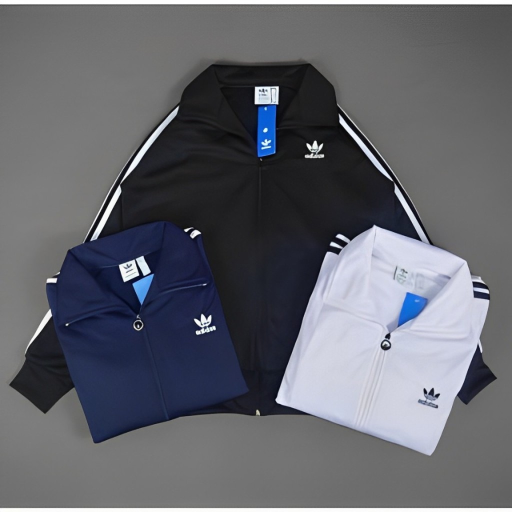 Casual Tracktop Premium Adidas Logo Bordir Casual High Quality / Jacket Couple Fashion Ootd / Jacket
