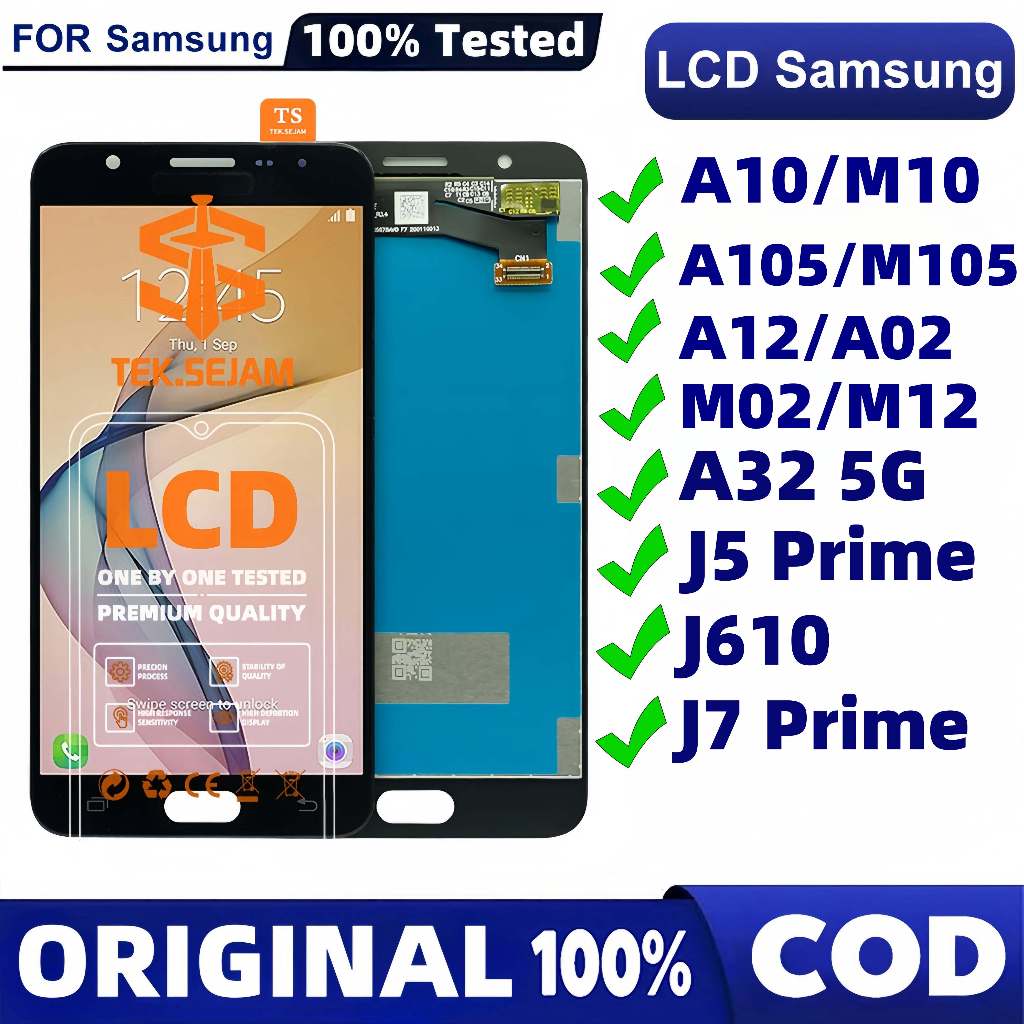 LCD TOUCHSCREEN SAMSUNG GALAXY A10/M10/A105/M105/A12/A02/M02/M12/A32 5g/J5 Prime/J610/J7 Prime ORIGI