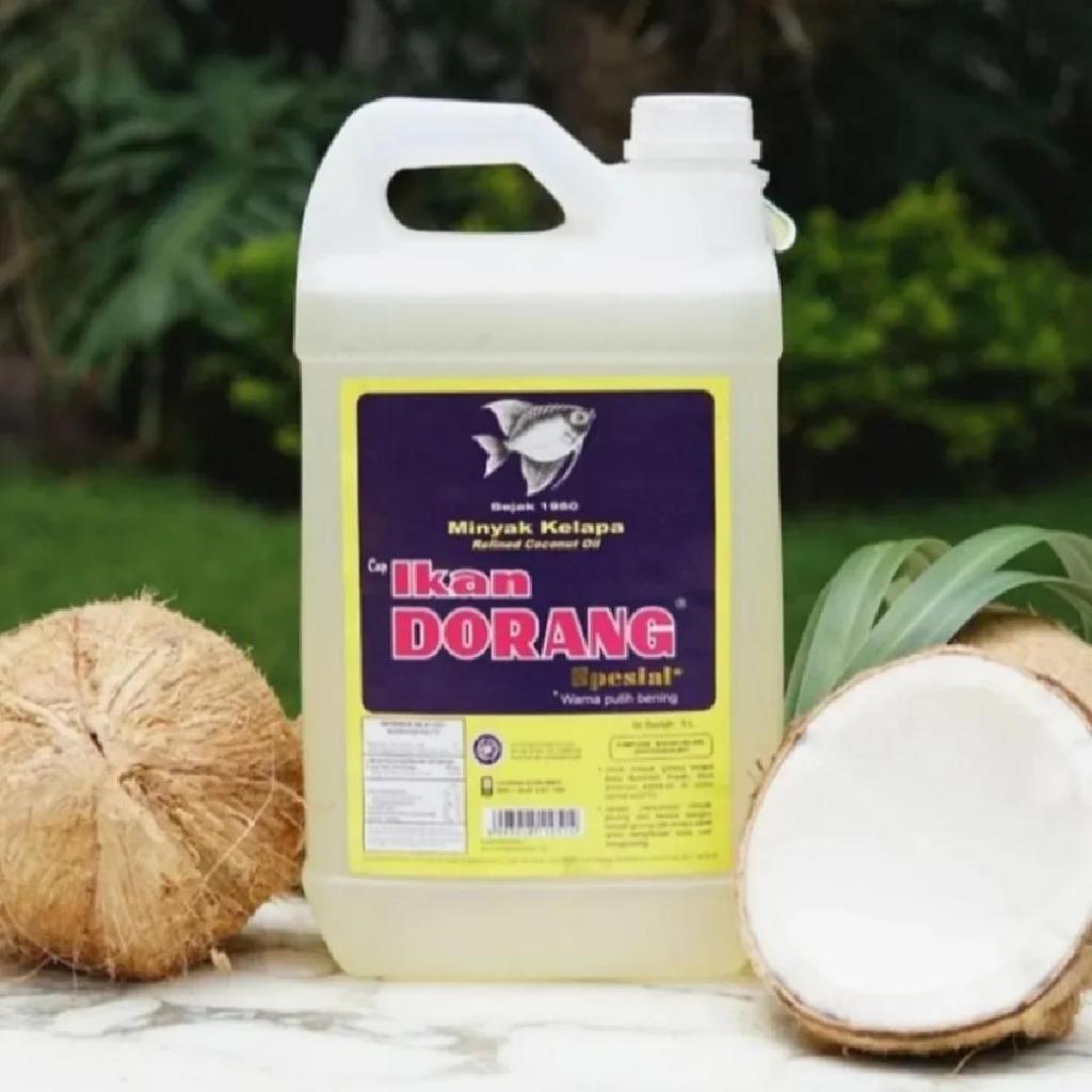 

Minyak goreng kelapa (Coconut oil) cap Ikan Dorang Special - 5 liter