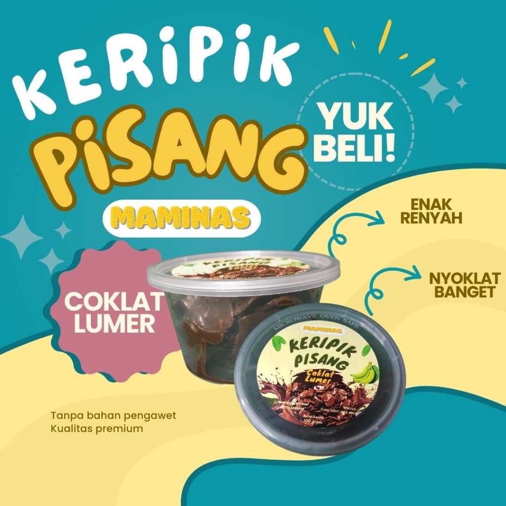 

Keripik Pisang Coklat Lumer Enak Bikin Nagih