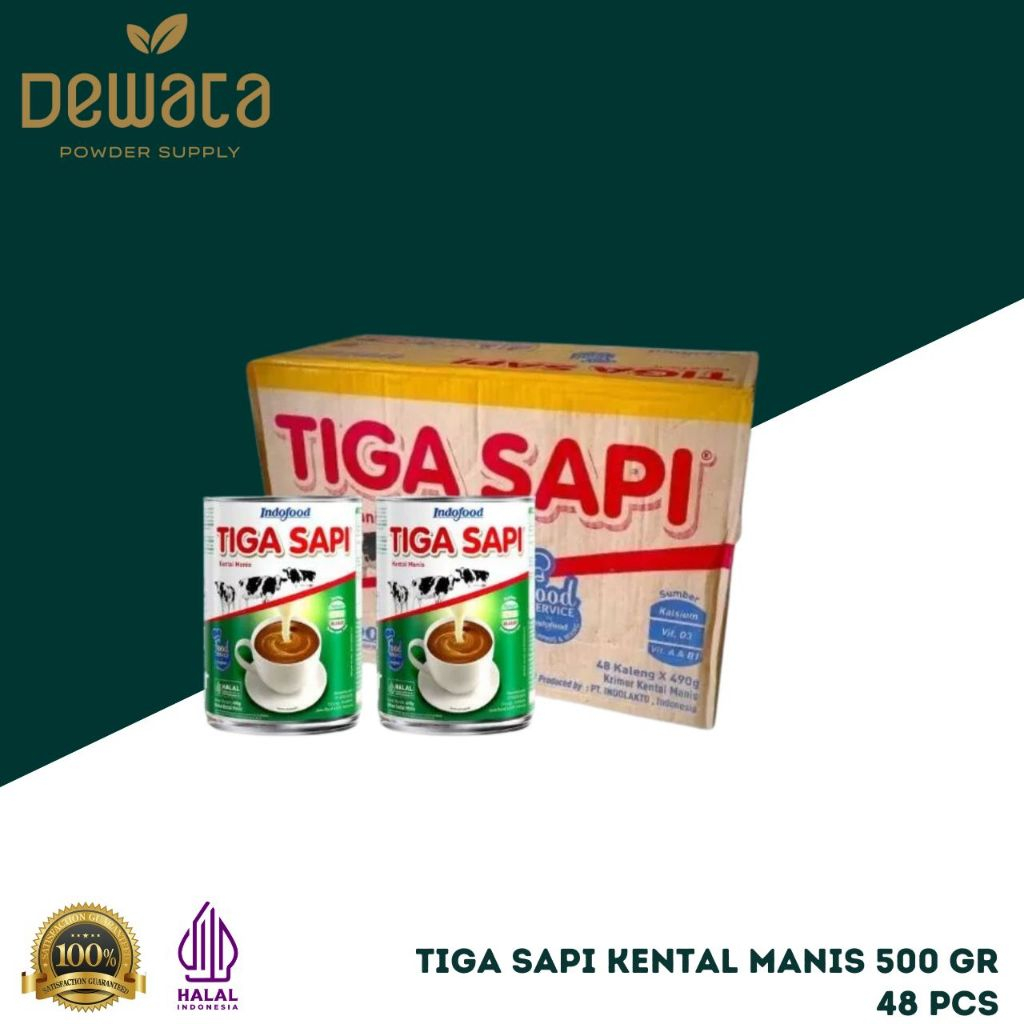 

Susu Kental Manis Tiga Sapi 490 gr ( 1 Dus x 48 Kaleng )