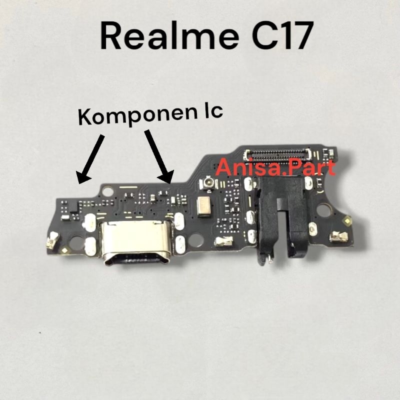 Connector Charger Realme C17 Original Full Komponen Ic Papan Board Charger + Ic Realme C17