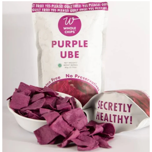 

Whole Chips - Purple Ube Chips (Keripik Ube Ungu sehat) 90gr