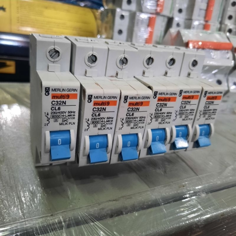 mcb merlin gerin pln c32n cl6 6a 1p pln