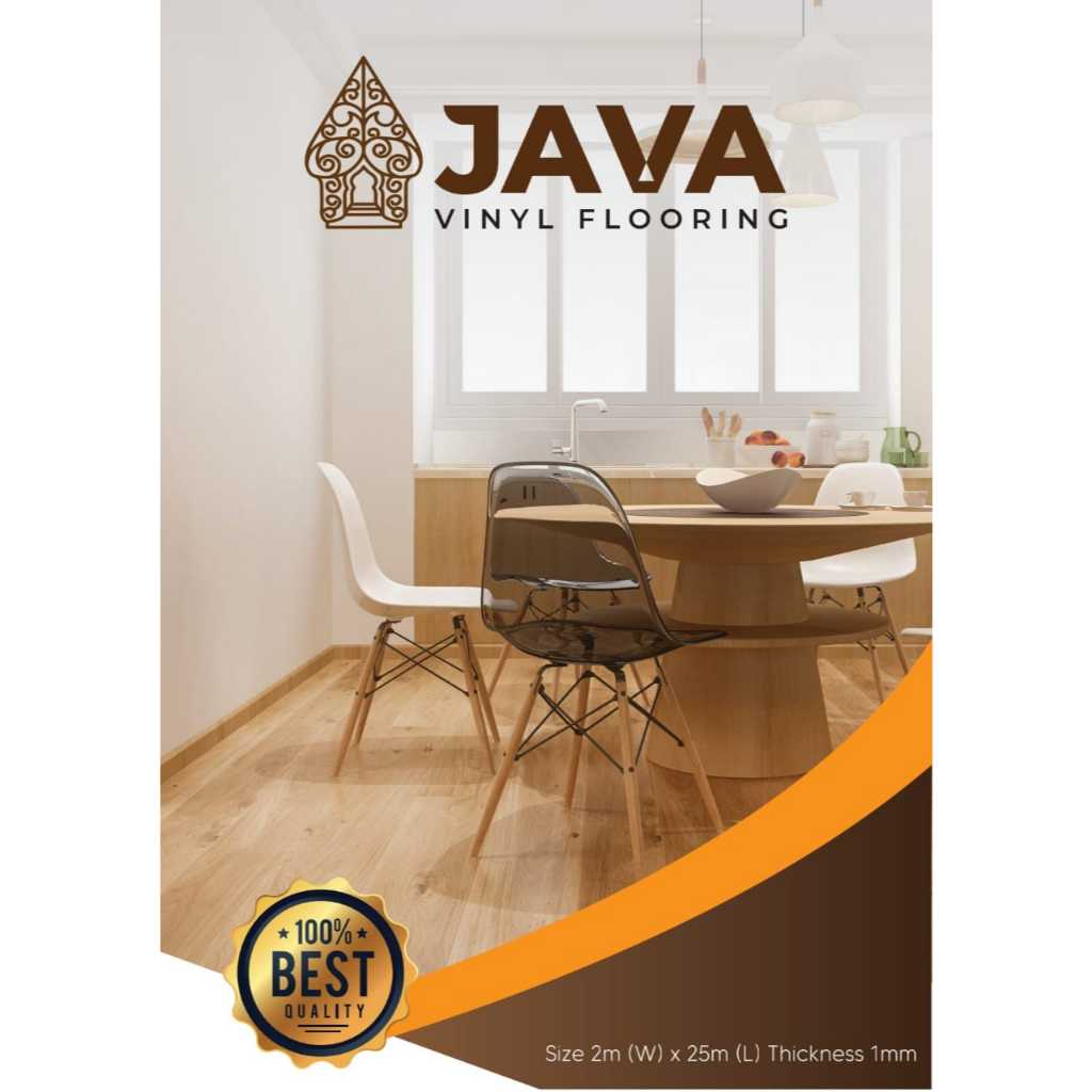 Lantai Vinyl Roll Java Tebal 1mm