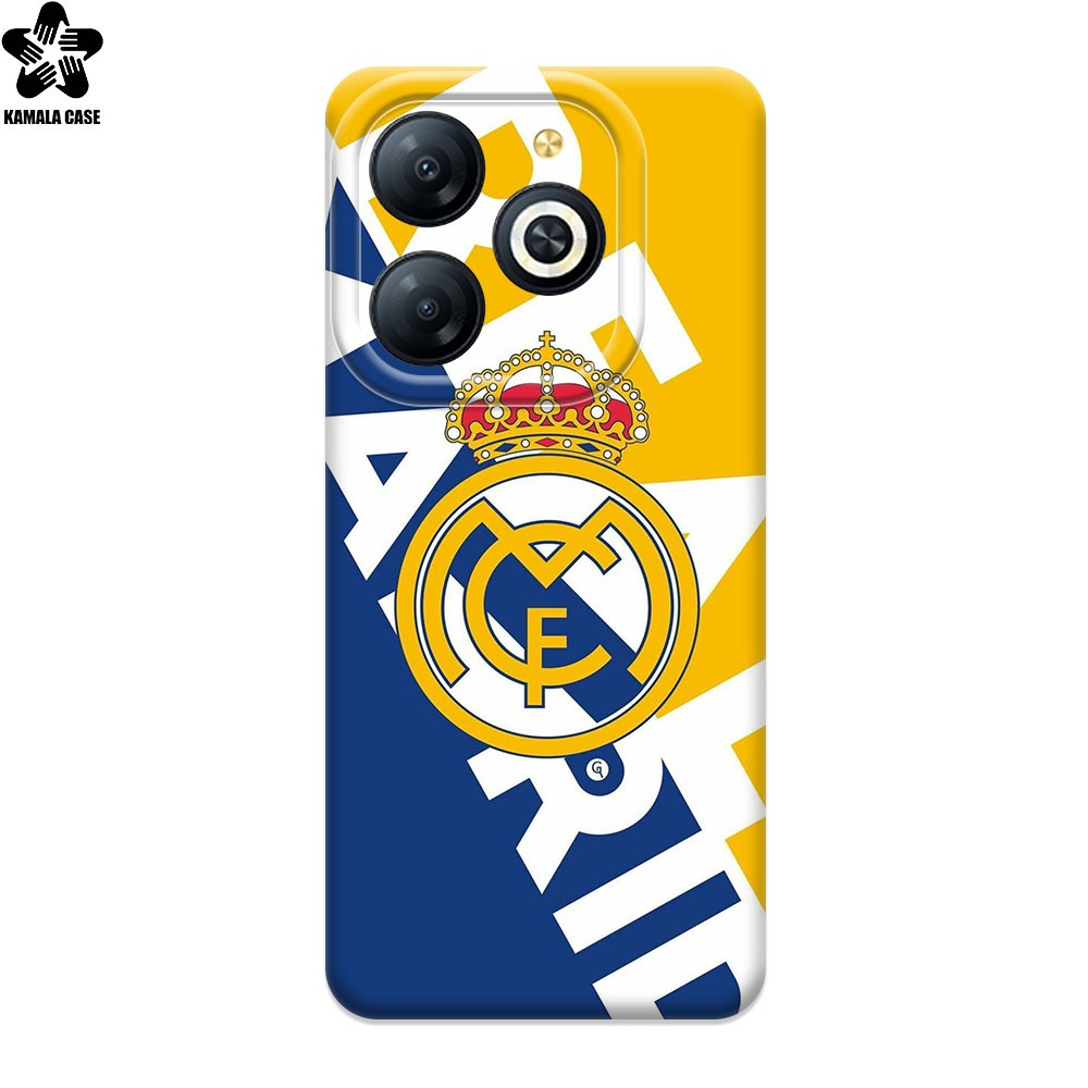 SOFTCASE PREMIUM MOTIF KLUB REAL MADRID FOR INFINIX SMART 8 8 PRO & ALL TYPE INFINIX  - CASE PRO KAM