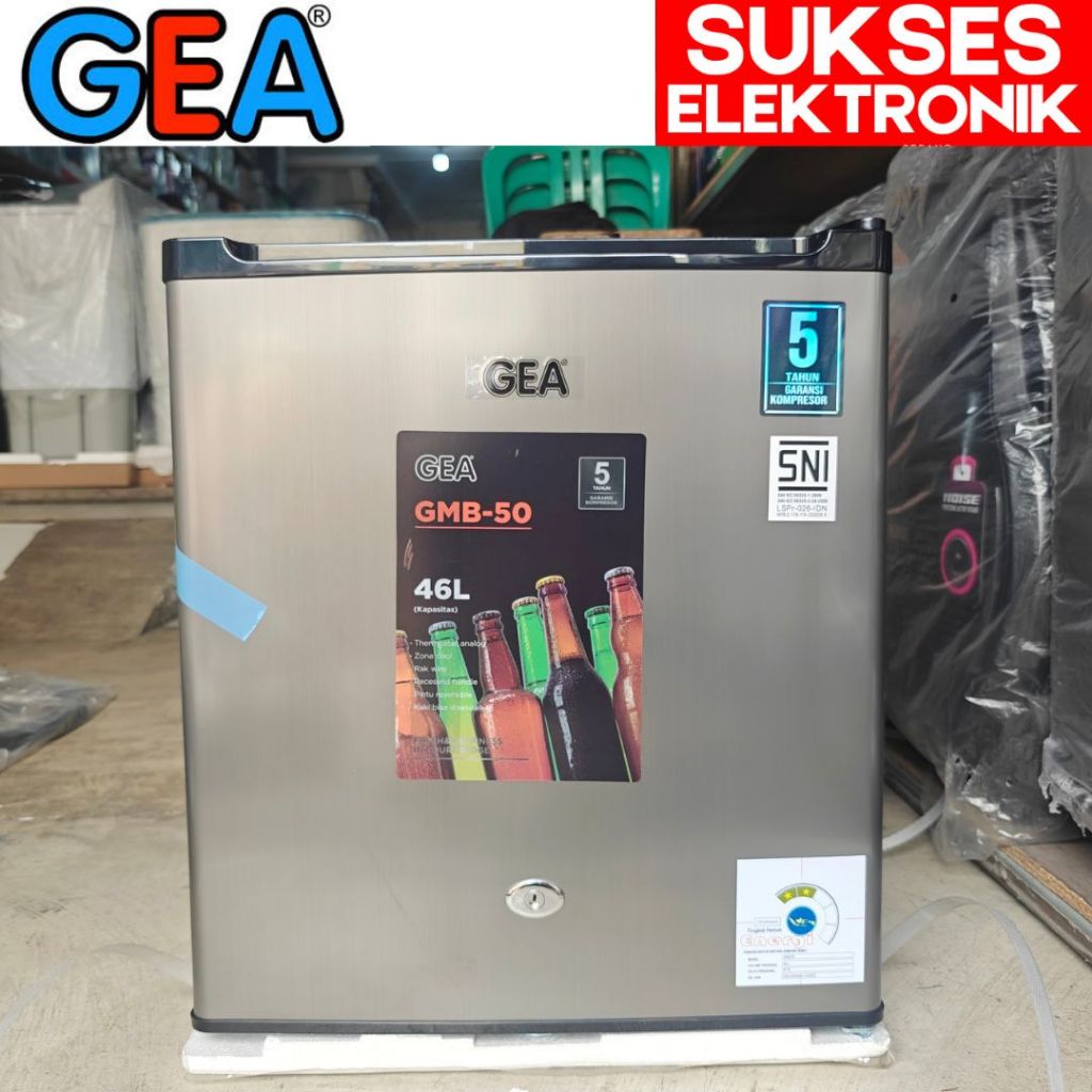 KULKAS 1 PINTU GEA GMB-50 / LEMARI ES MINI KECIL HOTEL GMB50