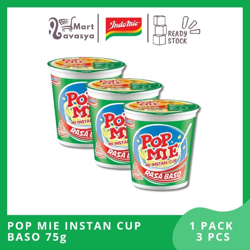 

POP MIE INSTAN CUP BASO 75g - 1 PACK ( 3PCS ) - KOTA BANDUNG - LAVASYA MART